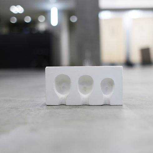 White plaster mold